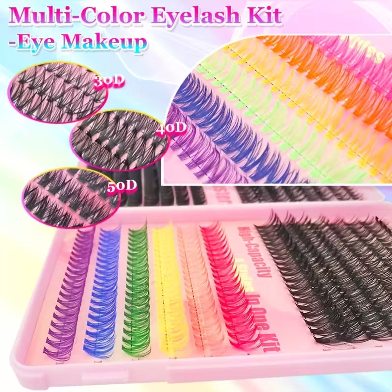 Lash Clusters (black & colorful)
